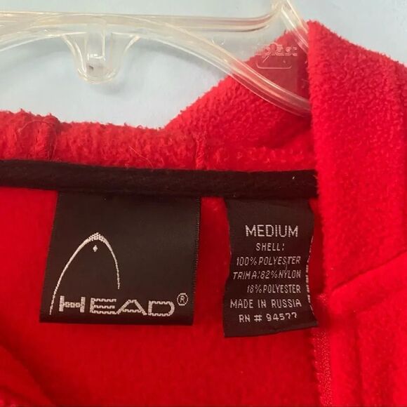 HEAD Fleece Red Hoodie - Picture 4 of 4